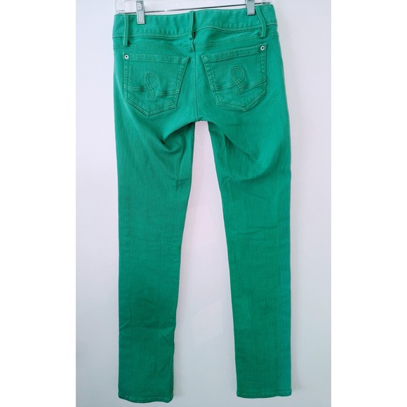 Lilly Pulitzer WORTH Sz O Bright Green Stretchy Straight Leg Jeans - Picture 11 of 11
